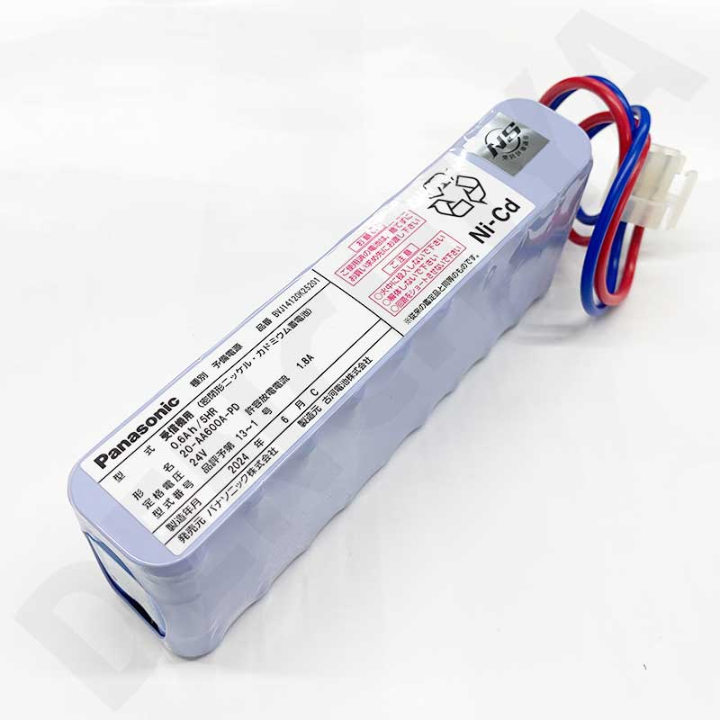 BVJ14120K25201 ( BVJ14120K2520 後継品) パナソニック 自火報用バッテリー DC24V600mAh 20-AA600A-PD 統一コネクタ