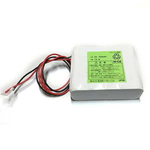 10-AA700相当品(同等品) 12V700mAh W型 ※電池屋組電池 TOP BP-22相当品 輸液ポンプなど コネクタなしリード線切りっぱなし