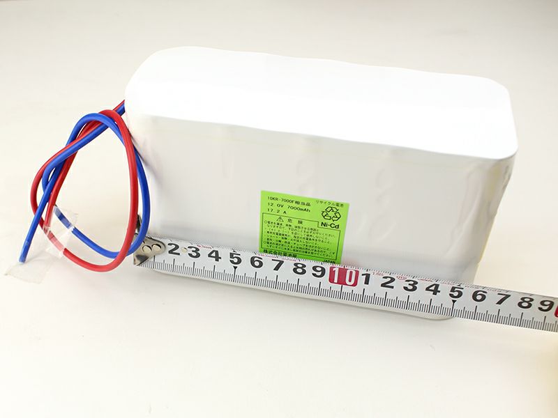 10KR-7000F 相当品 SANYO Cadnica製相当品 組電池製作バッテリー 12V7000mAh エレベーター設備や撮影機材 等用 リード線のみ