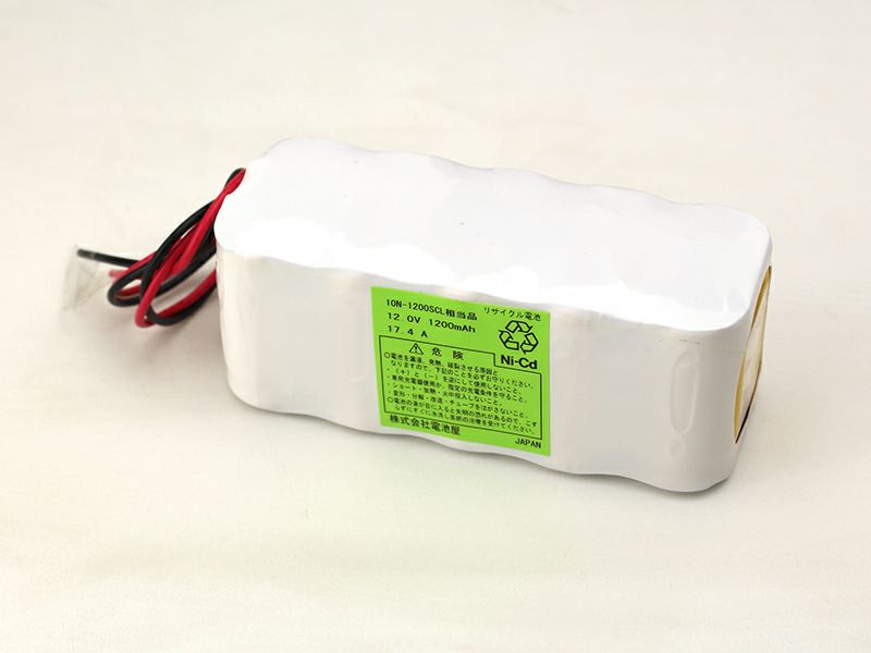 10N-1200SCL相当品 12V1200ｍAh W型 SANYO相当品 リード線のみ