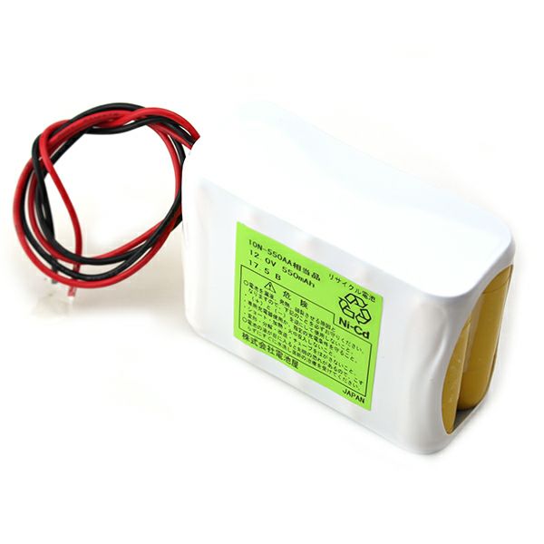 10N-550AA 相当品 SANYO Cadnica製相当品 組電池製作バッテリー 12V550mAh EW-300B 等用 リード線のみ