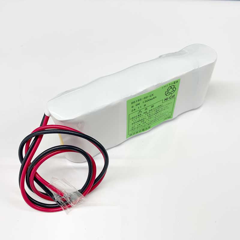 6V1300mAh S型  5-SC1.3相当 5KR-1300SC相当品 組電池製作バッテリー リード線のみ