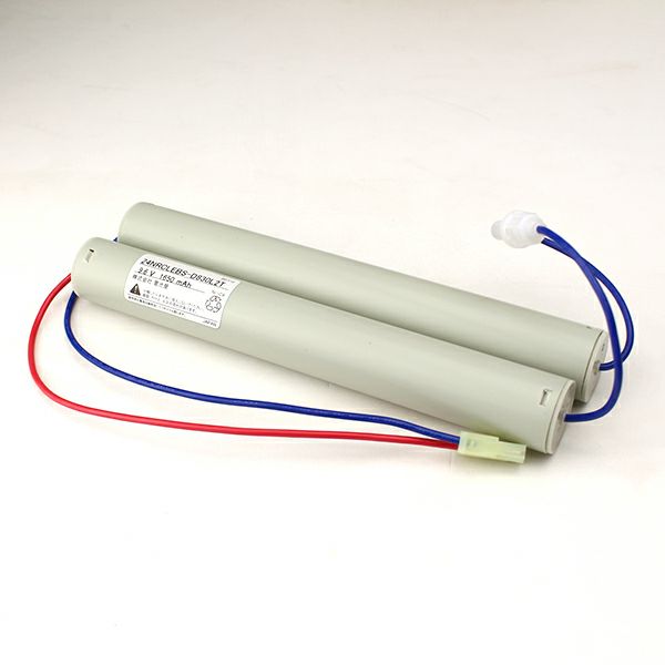 2-4NR-C-LEB相当品 東芝ライテック製非常灯器具用交換電池 9.6V1650mAh ＜年度シール付き＞ コネクター付きそのまま取付できます。