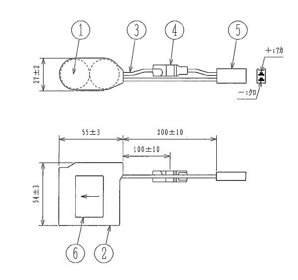 2-C2.0H S形 古河電池製 2N20DA相当品 2.4V2000mAh コネクター：三菱