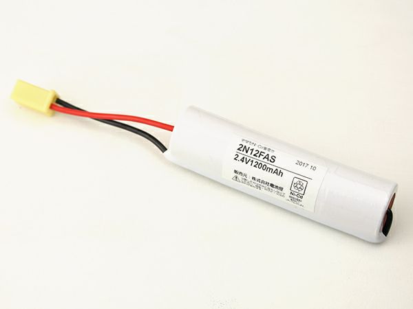 【サイズ注意】2N12FA相当品(同等品)  2.4V1200mAh＜年度シール付き＞ コネクター付きそのまま取付できます。