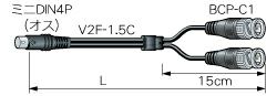 2VS003-F1.5C カナレ S端子ケーブル