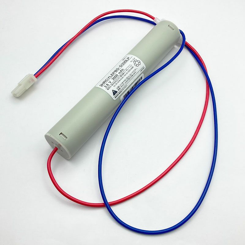 3HR-CY-LEPB 相当品 東芝ライテック製非常灯用交換電池  3.6V3000mAh ＜年度シール付き＞ ( 3NR-CX-LE B 相当品)( 3NR-CH-LE B 相当品)( 3NR-CU-LEB 相当品) 東芝ライテック 相当品 コネクター付きそのまま取付できます。