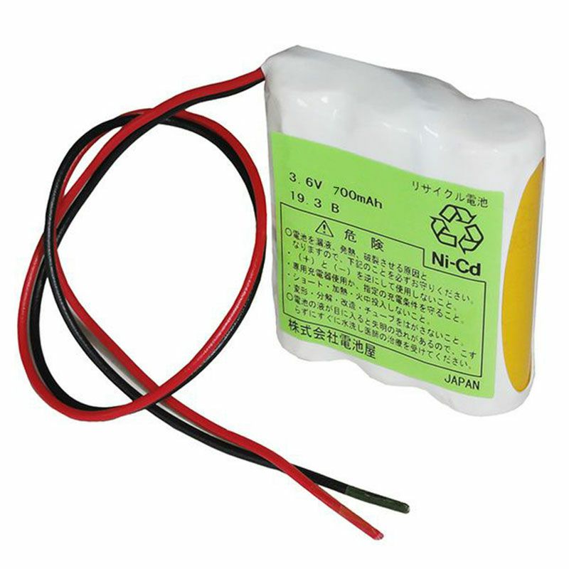 3N-700AACL (3N700AACL) 相当品 3.6V700ｍAh S型 電池屋組電池 コネクタなし リード線切りっぱなし【DK3AA07SC】