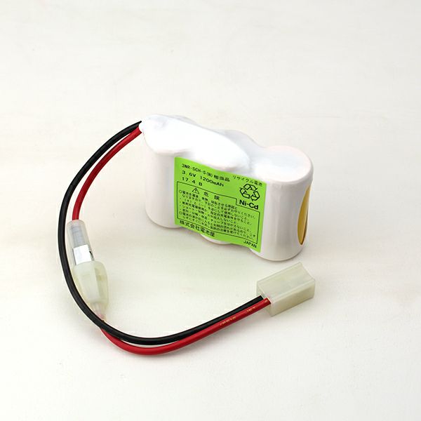 山下電機 3NR-SCH-S(N)相当品(同等品) 3.6V1200mAh(1800mAh電池使用) ※変換コネクター仕様 ※ヒューズ付き ＜年度シール付き＞ コネクター付きそのまま取付できます。