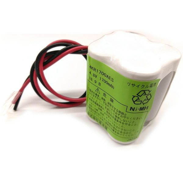 4KR-1700AE相当品 サンヨー相当品 4.8V1700mAh リード線のみ