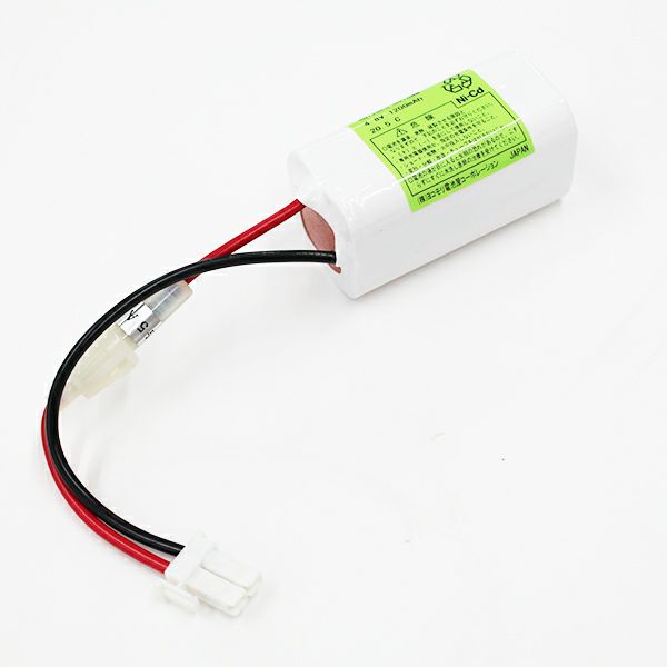 4N12DE 相当品(同等品)  4.8V1200mAh＜年度シール付き＞ コネクター付きそのまま取付できます。