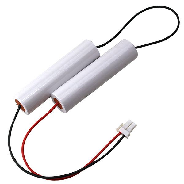 4N23AA相当品 非常灯用交換電池  4.8V2300mAh＜年度シール付き＞ コネクター付きそのまま取付できます。