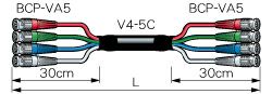 4VS10A-5C カナレ BNCｹｰﾌﾞﾙ（ﾏﾙﾁ）