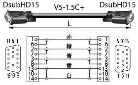 5VDC015A-1.5C カナレ VGAｹｰﾌﾞﾙ