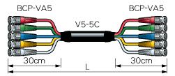 5VS10A-5C カナレ BNCｹｰﾌﾞﾙ（ﾏﾙﾁ）