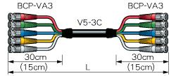 5VS30A-3C カナレ BNCｹｰﾌﾞﾙ（ﾏﾙﾁ）