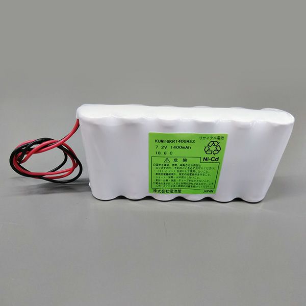 6KR-1400AE 相当品 SANYO Cadnica製相当品 組電池製作バッテリー 7.2V1400mAh topcon CS-102F 用BT-230 CS-101バッテリー 等用 リード線のみ