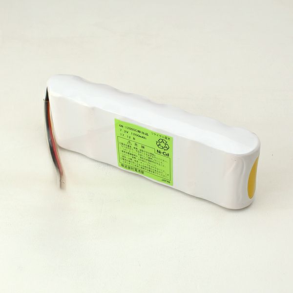 6N-1200SC相当品(同等品) SANYO製相当品 S型 7.2V1200mAh コネクターなしリード線切りっぱなし