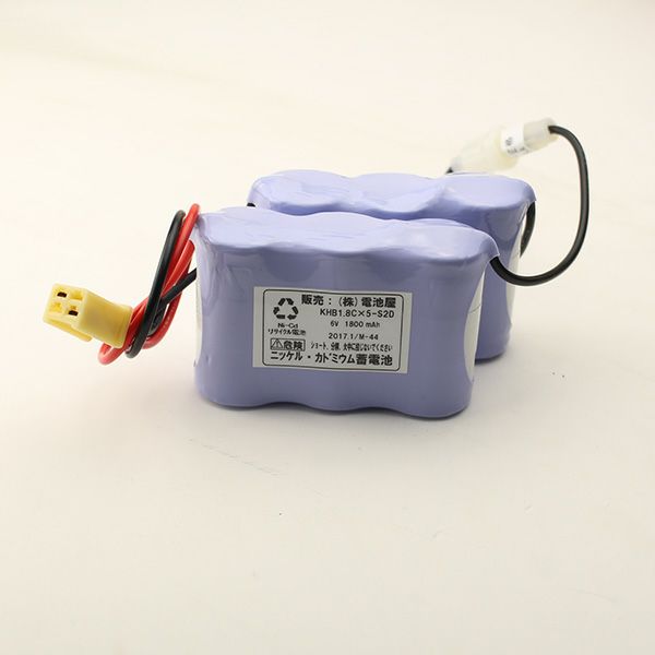 6N18EA 相当品(同等品)  6.0V1800mAh＜年度シール付き＞ コネクター付きそのまま取付できます。