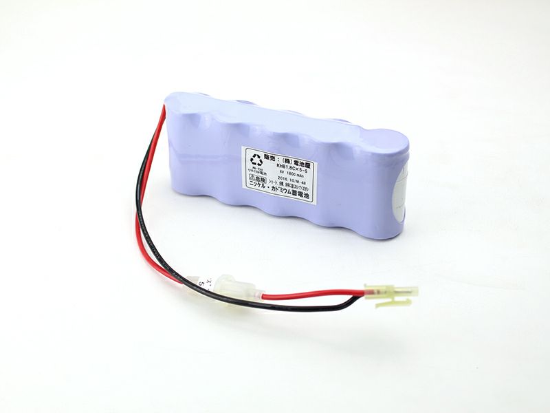 6N19DB相当品 三菱電機製誘導灯用交換電池  6.0V1800mAh＜年度シール付き＞ コネクター付きそのまま取付できます。