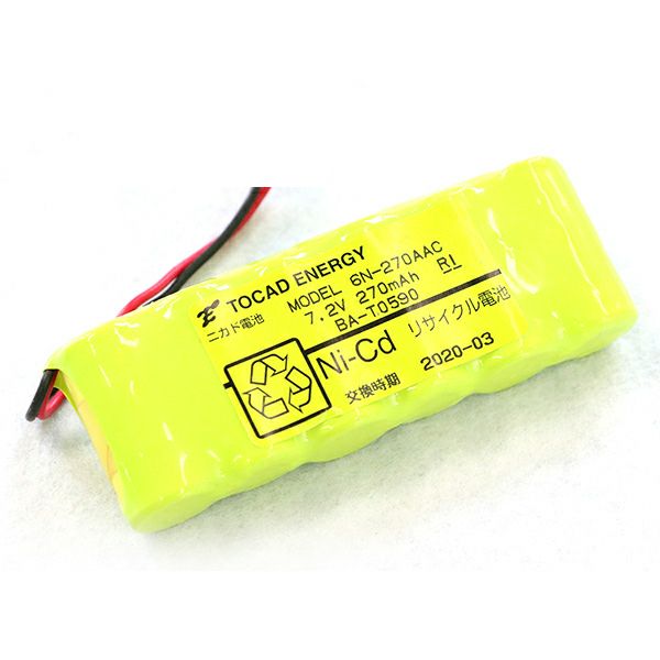 6N-270AAC相当品 BA-T0590相当 7.2V270mAh 組電池製作バッテリー リード線のみ