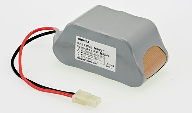 7HR-CY-T B 東芝ライテック 非常灯器具用交換電池8.4V2500mAh ( 7NR-CX-T  B 後継) [SOU]