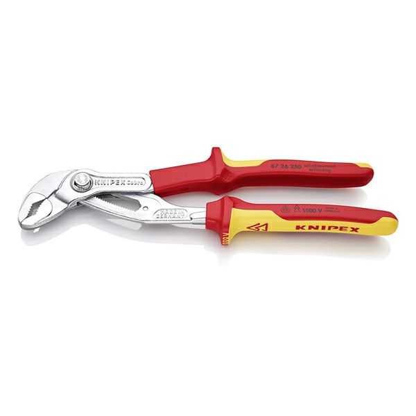 8726-250 クニペックス(KNIPEX)  絶縁コブラ ウォーターポンププライヤー 1000V