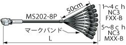 8MCS05-CB12 カナレ ｱﾅﾛｸﾞｵｰﾃﾞｨｵﾏﾙﾁｹｰﾌﾞﾙ Dsub25P止めねじ：#4-40インチ