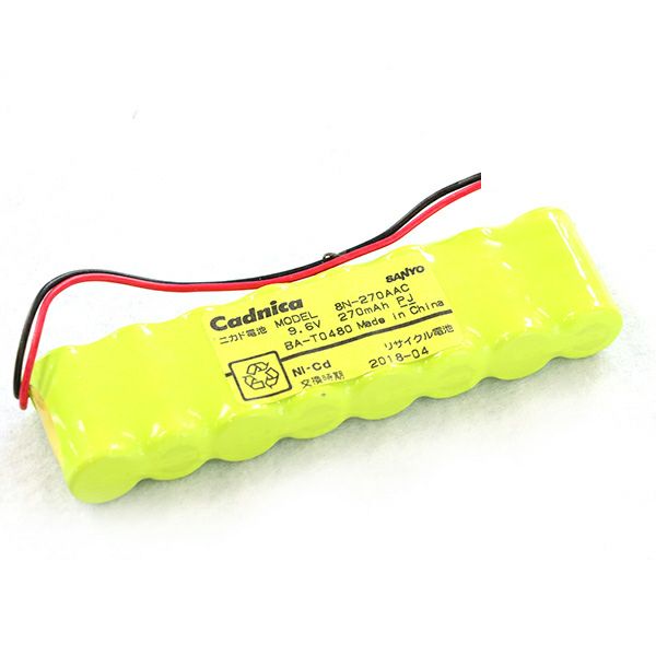 8N-270AAC相当品 BA-T0480相当 9.6V270mAh 組電池製作バッテリー リード線のみ