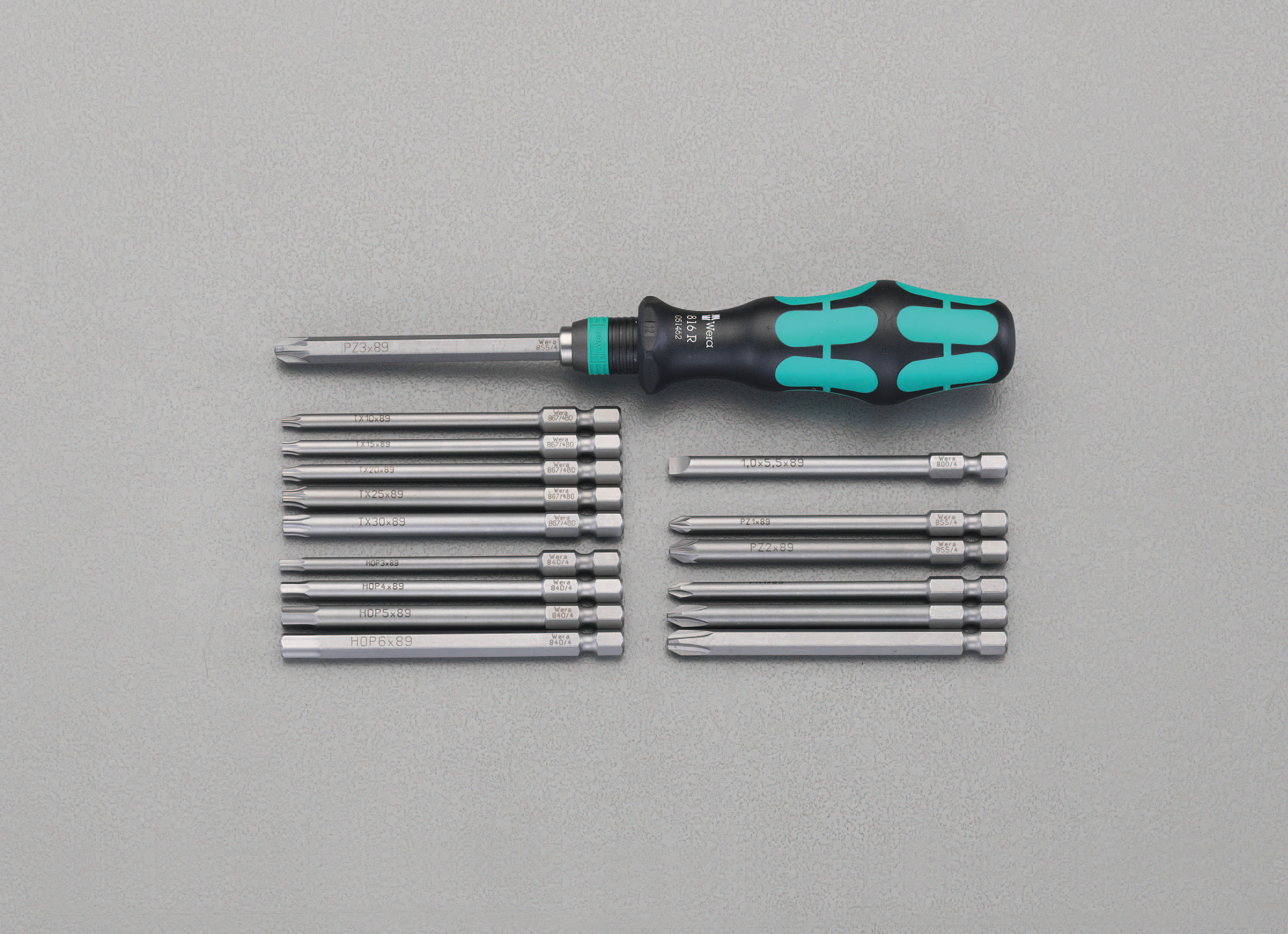 EA550BT-11 エスコ [+ - Pozi Hex Torx]ドライバーセット （Wera 059295）