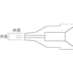 A1003 白光　はんだ除去器用交換パーツ　ノズル　内径１．０ｍｍ　Ｓ型　適合機種４７４／４７５／７０１／８０８