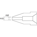 A1007 白光　はんだ除去器用交換パーツ　ノズル　内径１．６ｍｍ　適合機種４７４／４７５／７０１／８０８