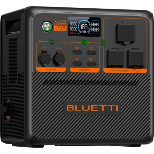 AC240P  BLUETTI ポータブル電源 容量1843Wh 出力2000W LiFePO4 リン酸鉄リチウムイオン 防滴IP65 保証6年