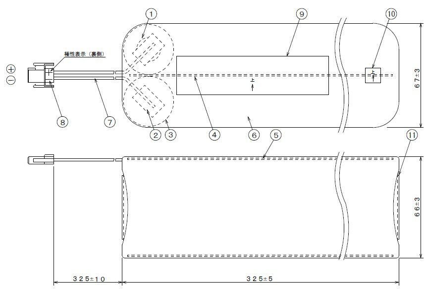 BV98104011相当品 パナソニック製自動火災報知設備用予備電源相当品  DC24V3500mAh 統一コネクタ 日本消防検定協会NS鑑定品  BV9810401相当品