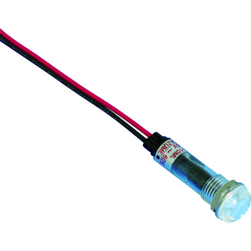 DW-10ML-IP-AC/DC5V-60V-R/C サカズメ　坂詰製作所　防水防滴ＩＰ６５　ＬＥＤ表示灯　Φ１０　赤