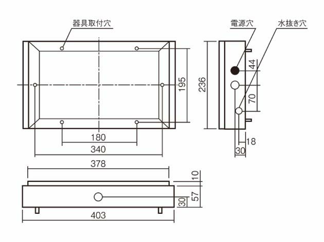 FK11726 パナソニック 誘導灯用取付ボックス　コンパクトスクエア用