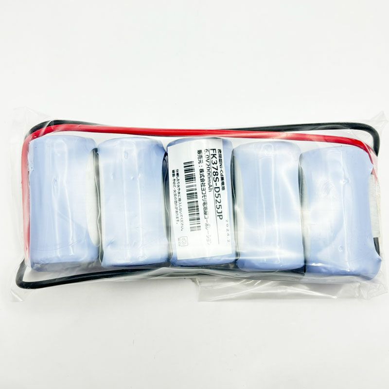 FK378相当品 FK174相当品 電池屋製 パナソニック製非常灯用電池  6.0V2000mAh＜年度シール付き＞ コネクター付き