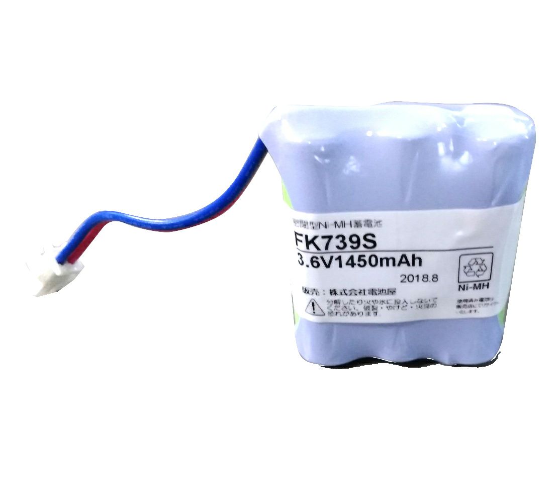 FK739相当品(同等品) ※電池屋製 3.6V1450mAh ＜年度シール付き＞ コネクター付きそのまま取付できます。