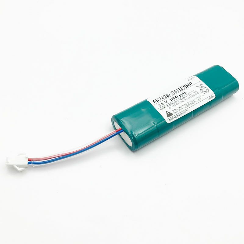 FK742相当品(同等品) パナソニック製誘導灯器具用交換電池  4.8V1600mAh＜年度シール付き＞ コネクター付きそのまま取付できます。