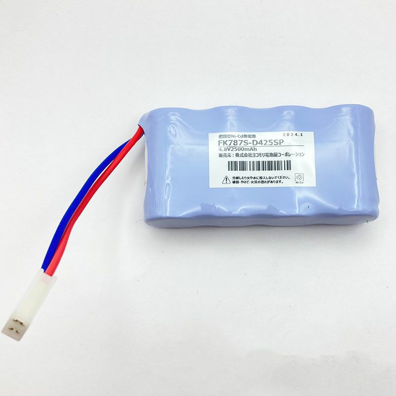 FK787相当品  パナソニック製非常灯器具用交換電池 4.8V2500mAh ＜年度シール付き＞ コネクター付きそのまま取付できます。