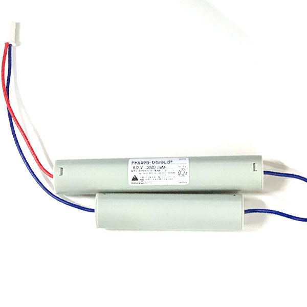 FK859相当品 パナソニック製非常灯用交換電池 6.0V3000mAh ＜FK642相当品(同等品)＞＜年度シール付き＞ コネクター付きそのまま取付できます。