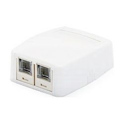 JOQ2H500 パンドウィット Mini-Com スプリングシャッター付きローゼットキット 2ポート CAT5e