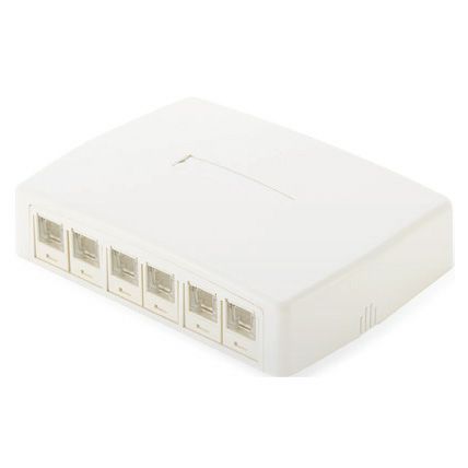 JOQ6H500 パンドウィット Mini-Com スプリングシャッター付きローゼットキット 6ポート CAT5e