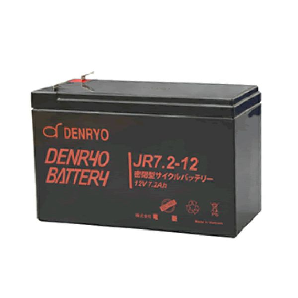 JR7.2-12 電菱 ( DENRYO ) 密閉型鉛蓄電池 12V7.2Ah (20時間率) JRシリーズ 【T1端子 (位置 P2) 】 DENRYO BATTERY