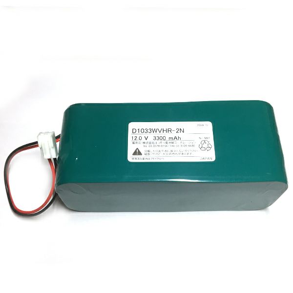 12V3300mAh　組電池製作バッテリー W型　コネクタ付き　電池屋製