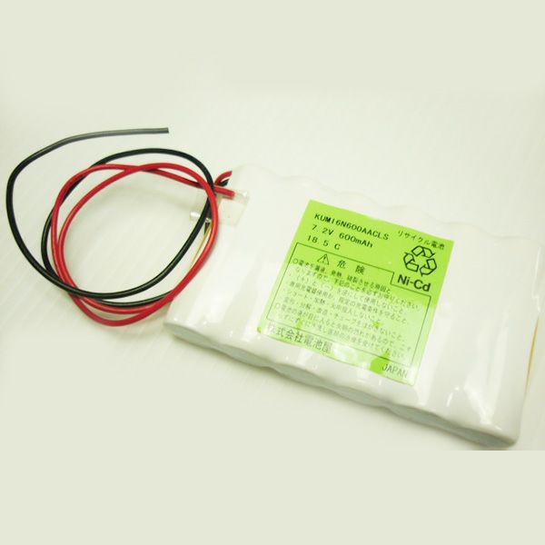 6N600AACLS 相当品 S型 組電池製作バッテリー 7.2V600mAh リード線のみ【D607SAACX】