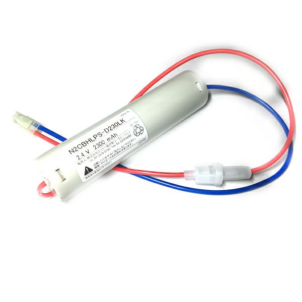 N-2CBHLP相当品  SANYO製誘導灯・非常灯用交換電池  2.4V2300mAh ＜年度シール付き＞ コネクター付きそのまま取付できます。