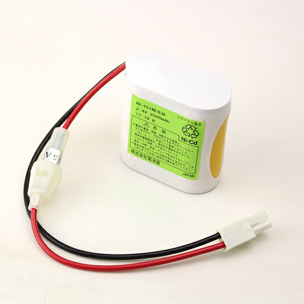 N2-CS3 相当品(同等品) 2.4V2500mAh ※ヒューズ付き 電池屋組電池＜年度シール付き＞ コネクター付きそのまま取付できます。