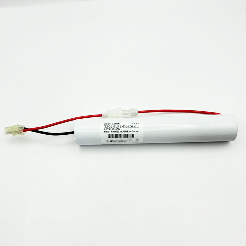 N-3CBHLP (FSK012) 相当品 (同等品) 三洋電機（SANYO）製誘導灯・非常灯器具用交換電池 ＜年度シール付き＞ コネクター付きそのまま取付できます。