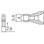 N61-16 白光　ノズル　４Ｘ１ＭＭ